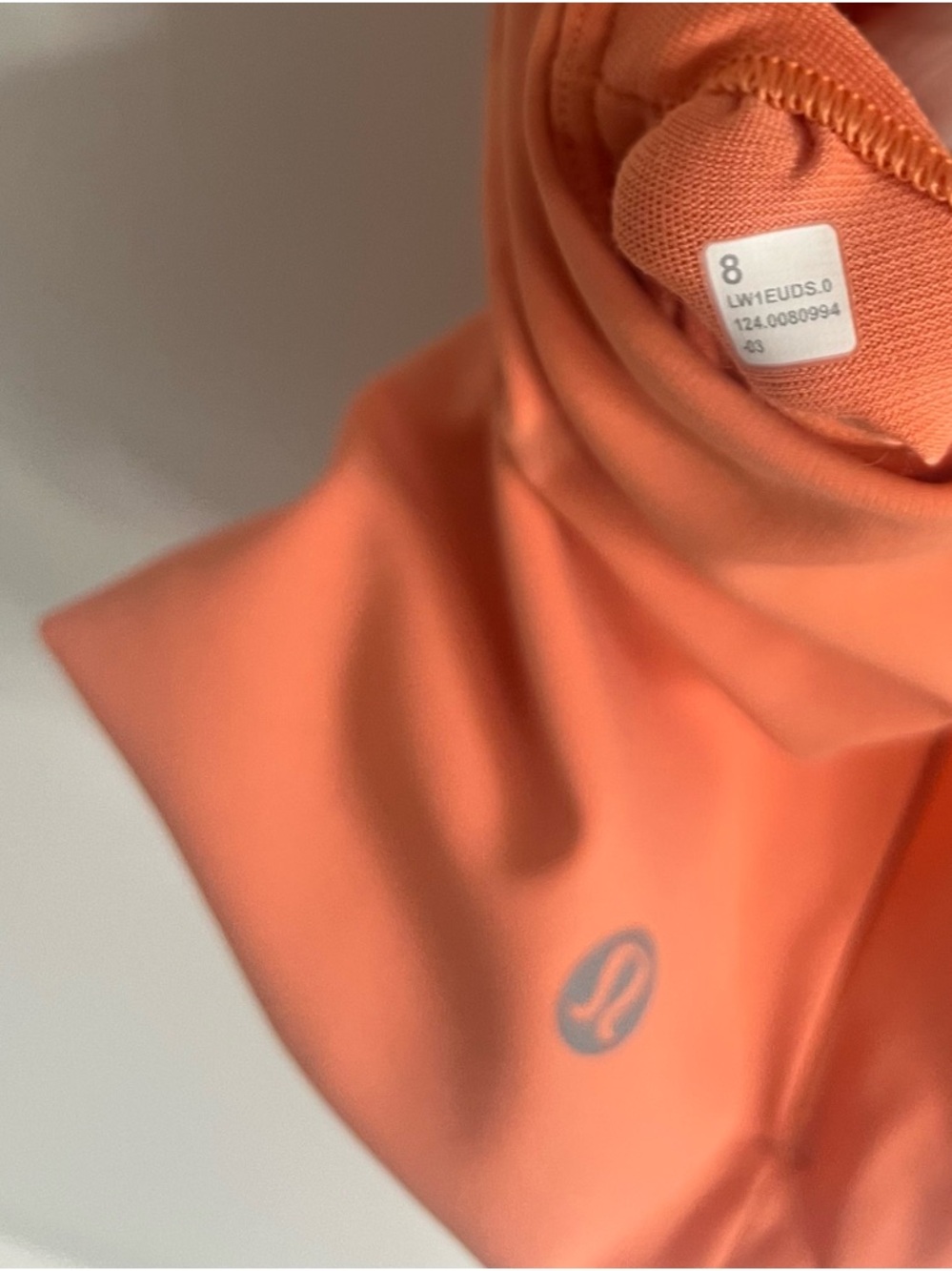 lululemon Swift Speed Cropped Tank Size 8 Orange - Picture 3 of 4